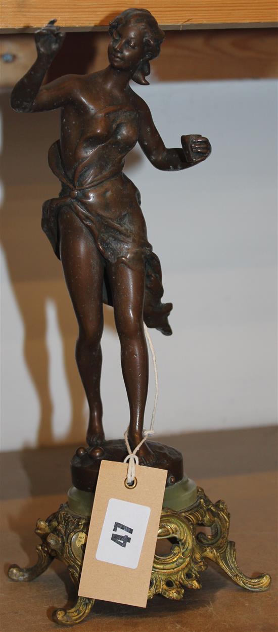 Art Nouveau spelter figurine